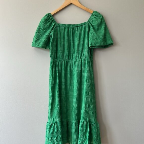 Noize Brea Green Square Neck Puff Sleeve Dress - Picture 7 of 9